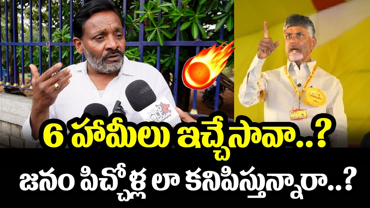 COMMON MAN ABOUT 6 GUARANTEES IN AP | CHANDRABABU ABOUT SUPER SIX COMPLETED | News 80 Telugu