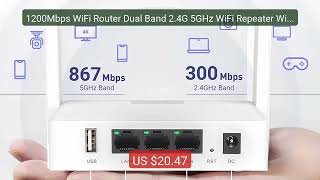 1200Mbps WiFi Router Dual Band 2.4G 5GHz WiFi Repeater Wire... — Top Pick 2026 | Unbeatable Price!