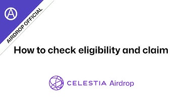 How to check eligibility and claim Celestia airdrop.