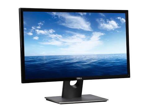 Распаковка монитора Dell SE2416H. Обзор меню.