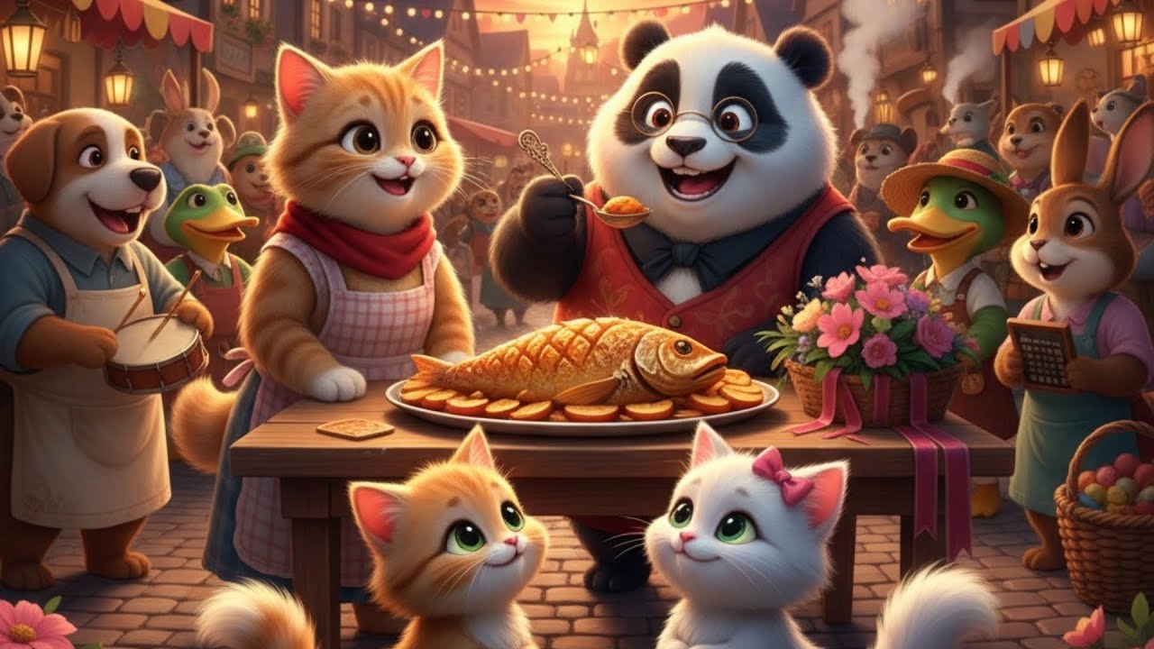 😸 The Great Fish Festival | Heartwarming Cat Family Story | Emotional Animal Animation