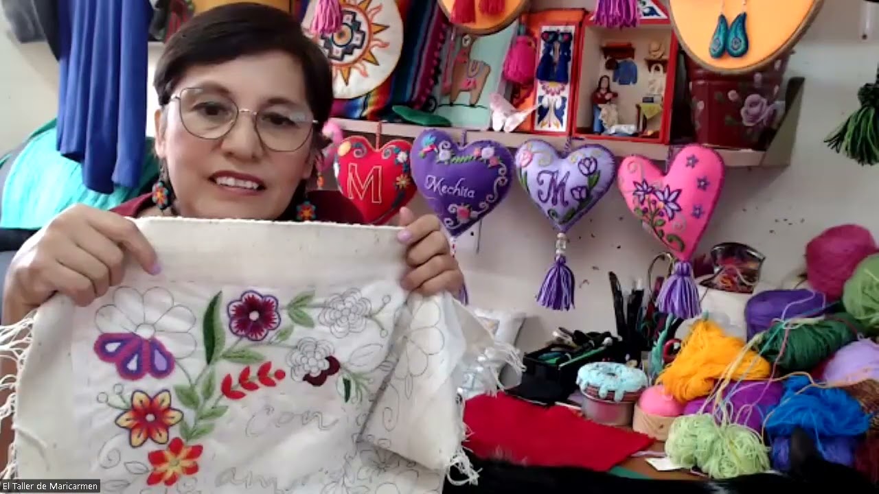 Clase Gratis de Cojín para Mamá con Bordado Ayacuchano (parte 1)