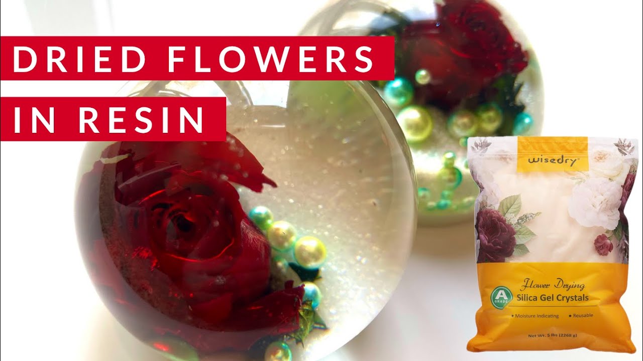 How to DRY FLOWERS for resin; SUPER GORGEOUS FLOWER IN RESIN - Resin  without bubbles! 