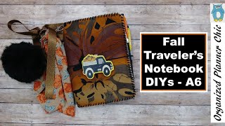 Fall Traveler's Notebook DIYs | Dollar Tree Planner DIYs | A6 TN