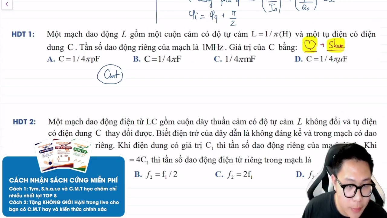 Thầy Dĩ Thâm  - Lý 12 - Lấy gốc dao động điện từ