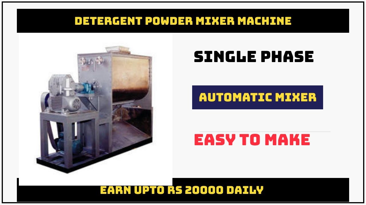 Detergent powder mixer machine | Washing Power Making Mixer | Hitran Industries