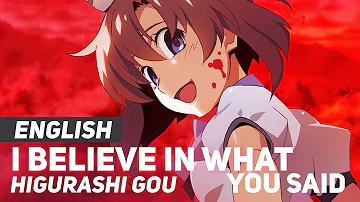 Higurashi - "I Believe What You Said" | ENGLISH Ver | AmaLee