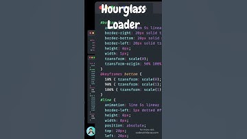 *Source Code * CSS Hourglass Loader | Hourglass Loader made using HTML and CSS