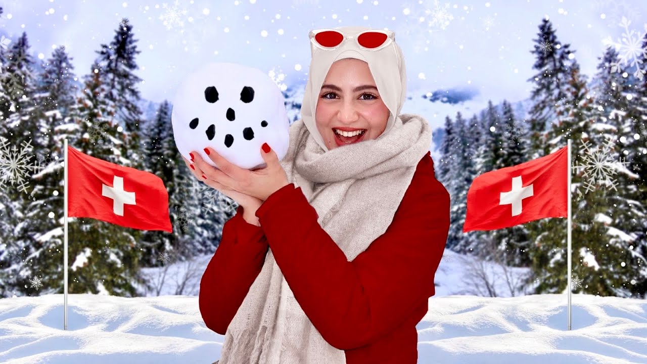 أول مرة أشوف الثلج في حياتي! رحلتي لسويسرا..🇨🇭❄️ شوفوا رد فعلي! 😱☃️