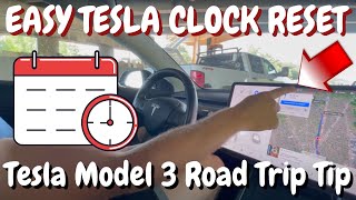 How to Reset the Clock in a Tesla: Tesla Model 3 Time Reset Tip for Road Trips