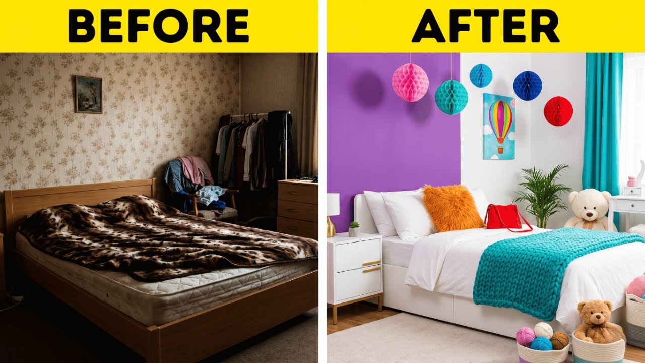 Incredible Bedroom Makeover on a Budget 🔥🏡 - YouTube
