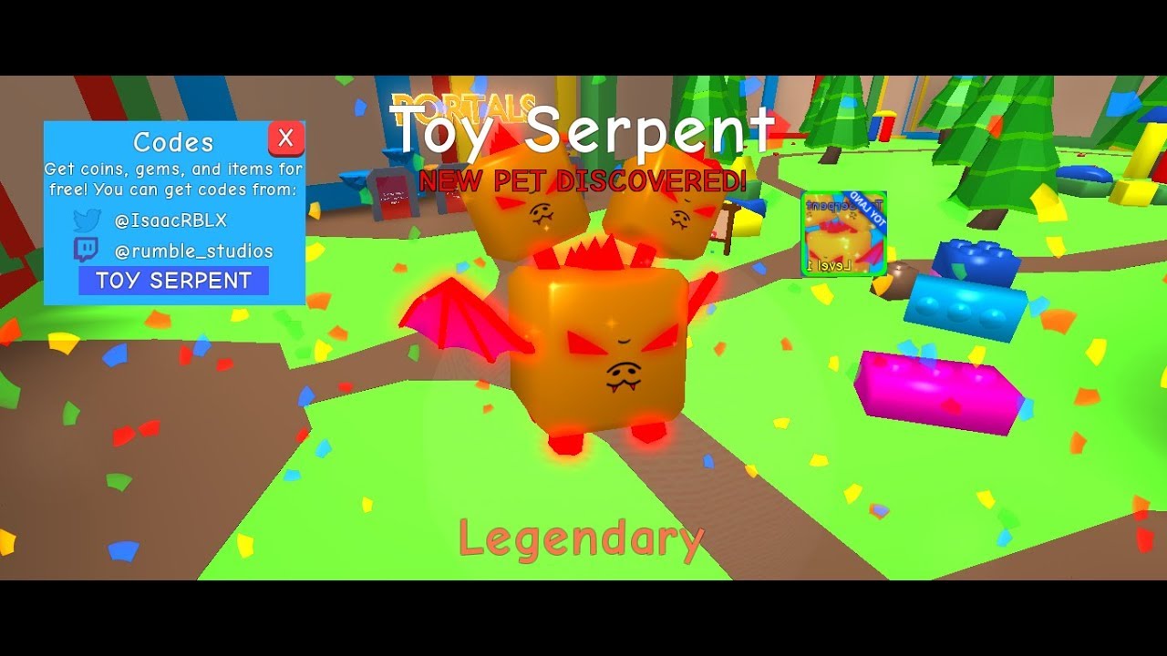 free-pet-legendary-toy-serpent-code-bubble-gum-simulator-youtube