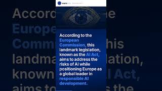 First-Ever Legal Framework on AI #Shorts