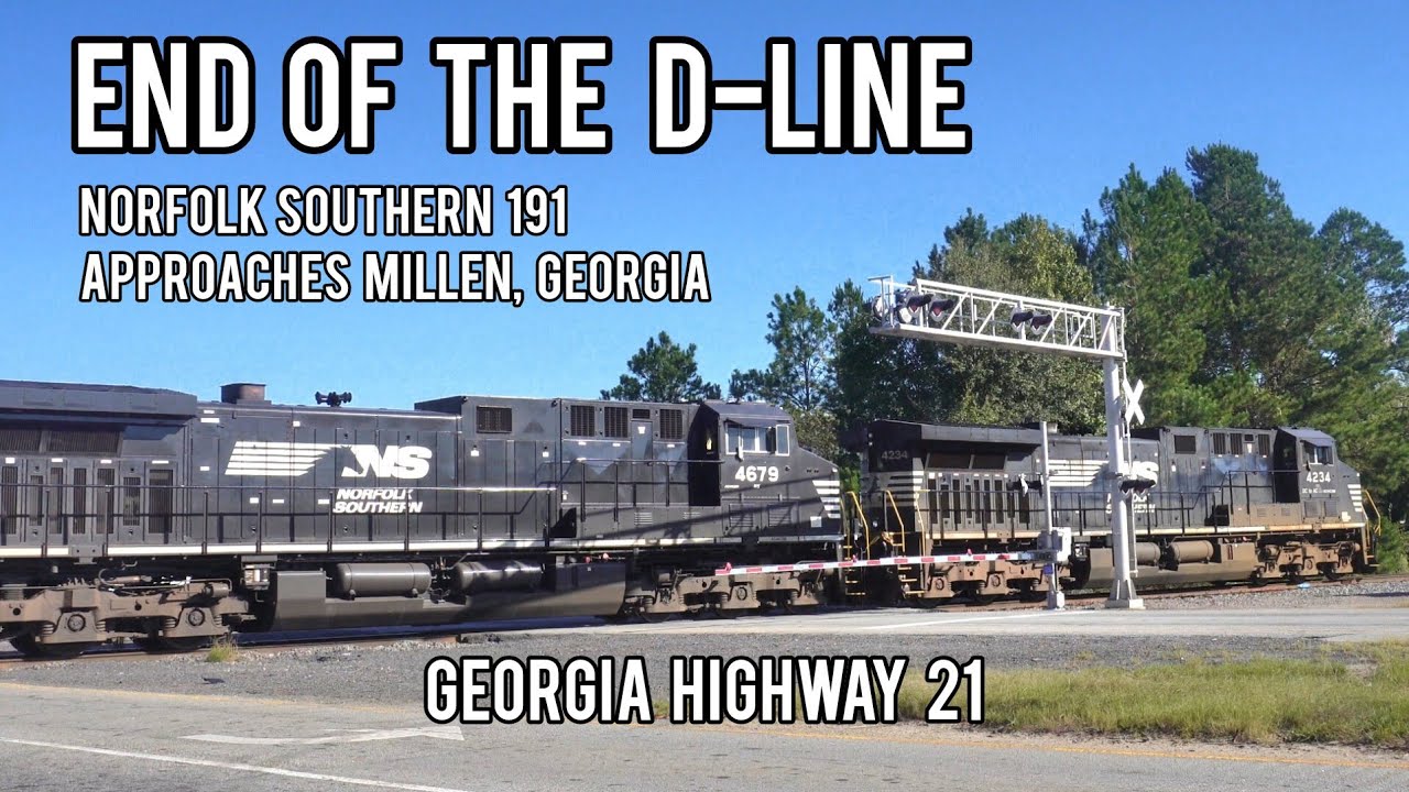 End of the DLine, Norfolk Southern 191 Approches Millen, 10