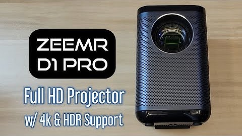 ZEEMR D1/Diva Pro Portable Projector Unboxing and Review