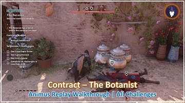 AC MIRAGE VALLEY OF MEMORY DLC | THE BOTANIST - SEQUENCE REPLAY [ALL CHALLENGES]