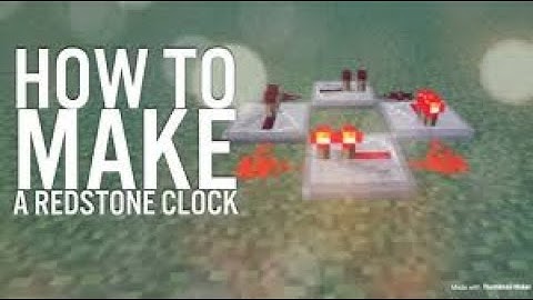 3 Simple redstone clocks | Minecraft