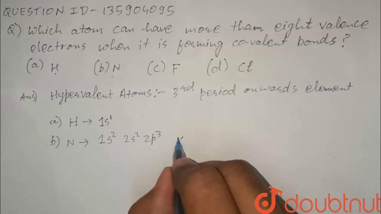Which atom can have more than eight valence electrons when it is