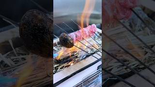 matsutake Mushroom Wagyu Beef Straw Grilled Sushi Rolls shorts