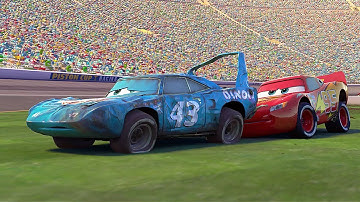 😎McQueen Helps The King | Pixar Cars | Disney Kids
