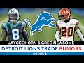 Detroit lions rumors lions trade targets ft tee higgins jaycee horn  greg newsome