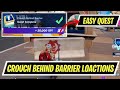 Crouch behind barrier fortnite gear of war quests