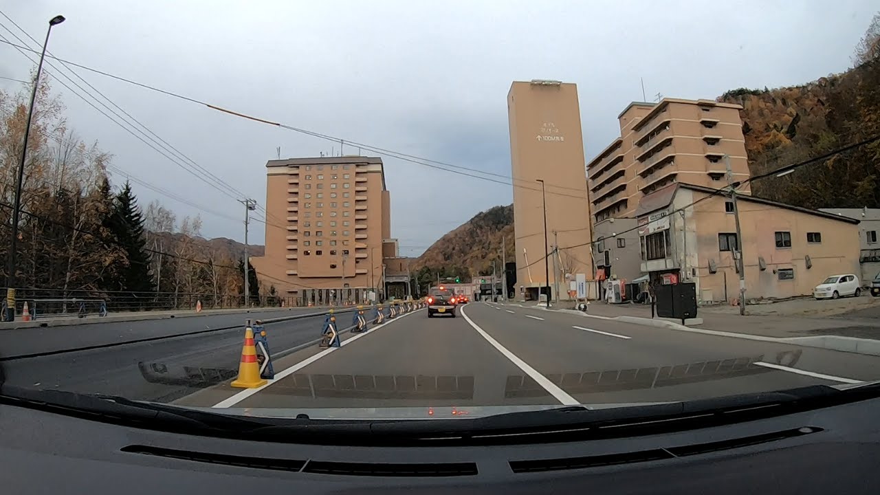 【車載動画】国道230号 定山渓周辺の道路変遷【道路拡幅工事/白糸トンネル】