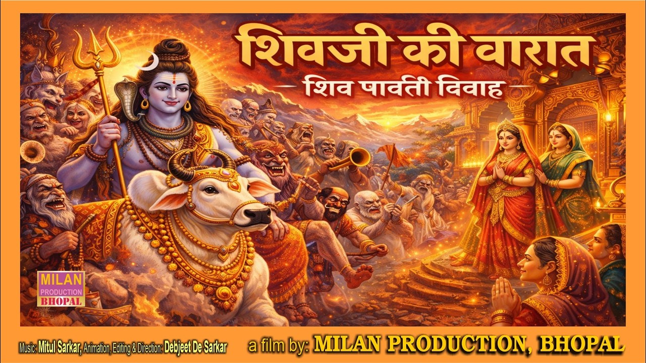 शिवजी की बारात चली, गूंजे जयकार | डमरू बाजे बम बम भोले | Shiv Barat Bhajan 2026 | Devotional Bhajan