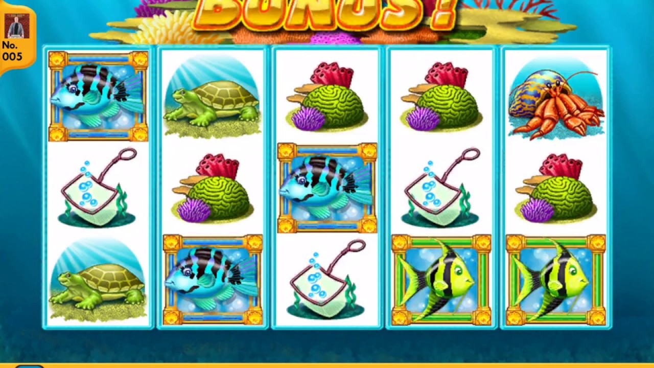 GOLD FISH Video Slot Casino Game with a PICK A BUBBLE BONUS