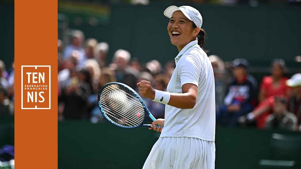 Harmony Tan après sa qualification pour le 3e tour de Wimbledon | FFT