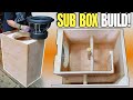 Building a Ported Subwoofer Box for DEEP BASS!!! How To Design & Build LOW TUNED Slot Port Enclosure
