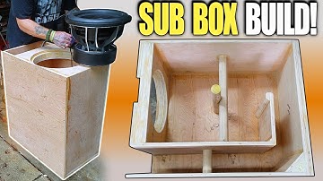 Building a Ported Subwoofer Box for DEEP BASS!!! How To Design & Build LOW TUNED Slot Port Enclosure