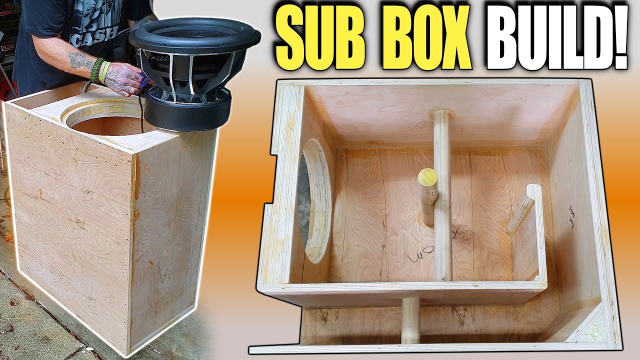 wooden subwoofer box