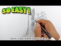 How to draw a tree trunk  easy drawings