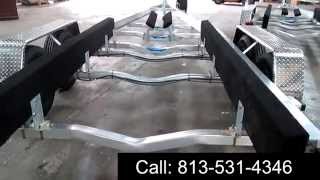EasywayTrailers.com - Our Tandem Axle Aluminum Boat Trailer Video Review.
