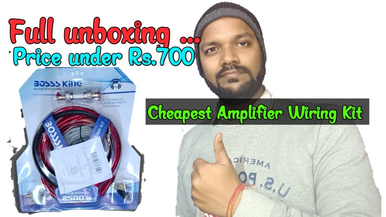 Unboxing car amplifier and subwoofer wiring kit | Cheapest and value for money kit