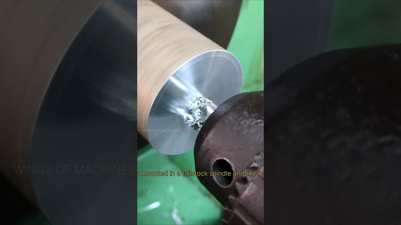 Centre Drilling in a Lathe Machine