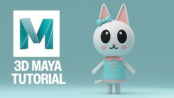 3D Maya Modeling Tutorial for Beginners - How to model a simple character