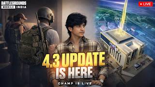 BGMI NEW 4.3 UPDATE 🔥 RUSH GAMEPLAY | BGMI w CLashChampLive🚀 #bgmi #bgmilive #bgmi #bgmilivestream