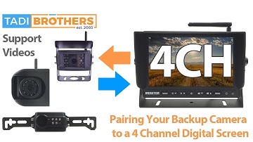 Pairing a Digital backup camera that has no buttons and fixing orientation of side camera