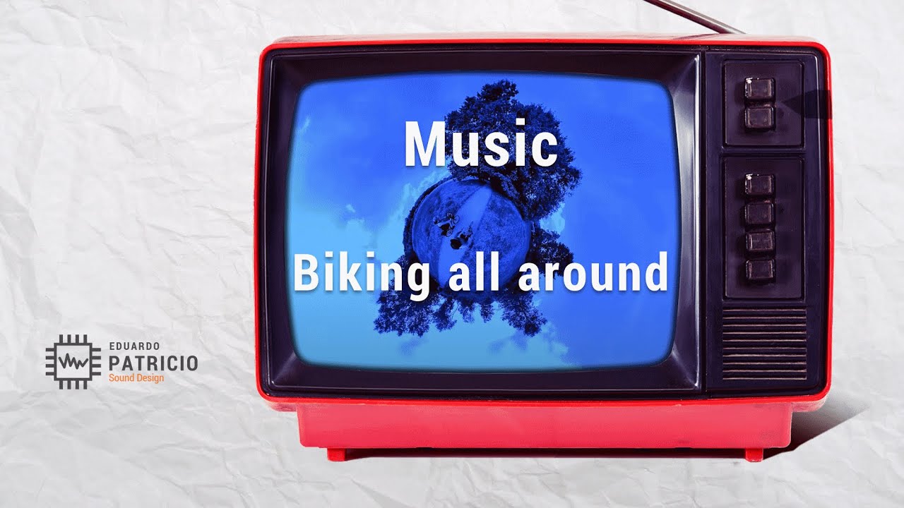 Biking all around - tiny planet music video