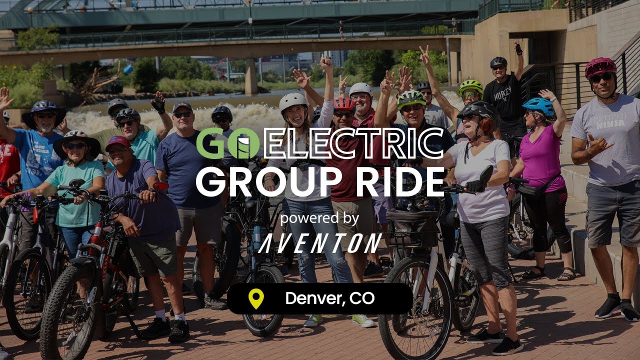 Go Ride Electric Go Electric Group Ride with Aventon in Denver, Colorado - YouTube