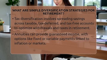What Are Simple Diversification Strategies For Retirement? - Get Retirement Help