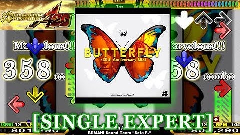 【DDR A20】 BUTTERFLY (20th Anniversary Mix) [SINGLE EXPERT] 譜面確認＋クラップ