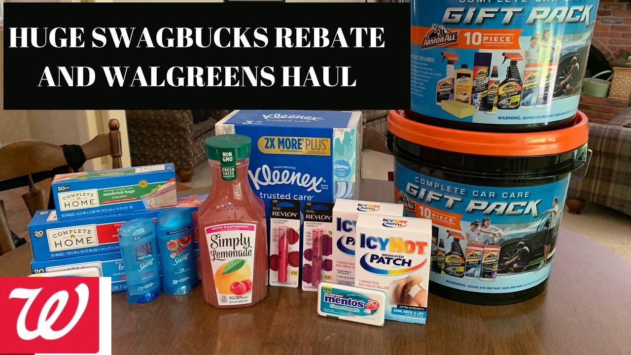 WALGREENS HAUL PLUS BIG SWAGBUCKS REBATE // ISSUES WITH RRs 🤦‍♀️ YouTube