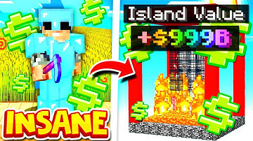 This TINY SPAWNER SETUP makes MILLIONS in Minecraft SKYBLOCK | Minecraft SKYBLOCK SERVER #4