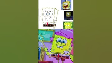 SpongeBob Timelapse drawing and edit! #spongebobsquarepants #spongebob #drawing #spongebobdrawing