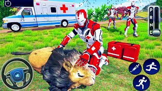 Ambulance Driving Simulator - Doctor Robot Emergency Animal Rescue Fighter - Android GamePlay screenshot 4