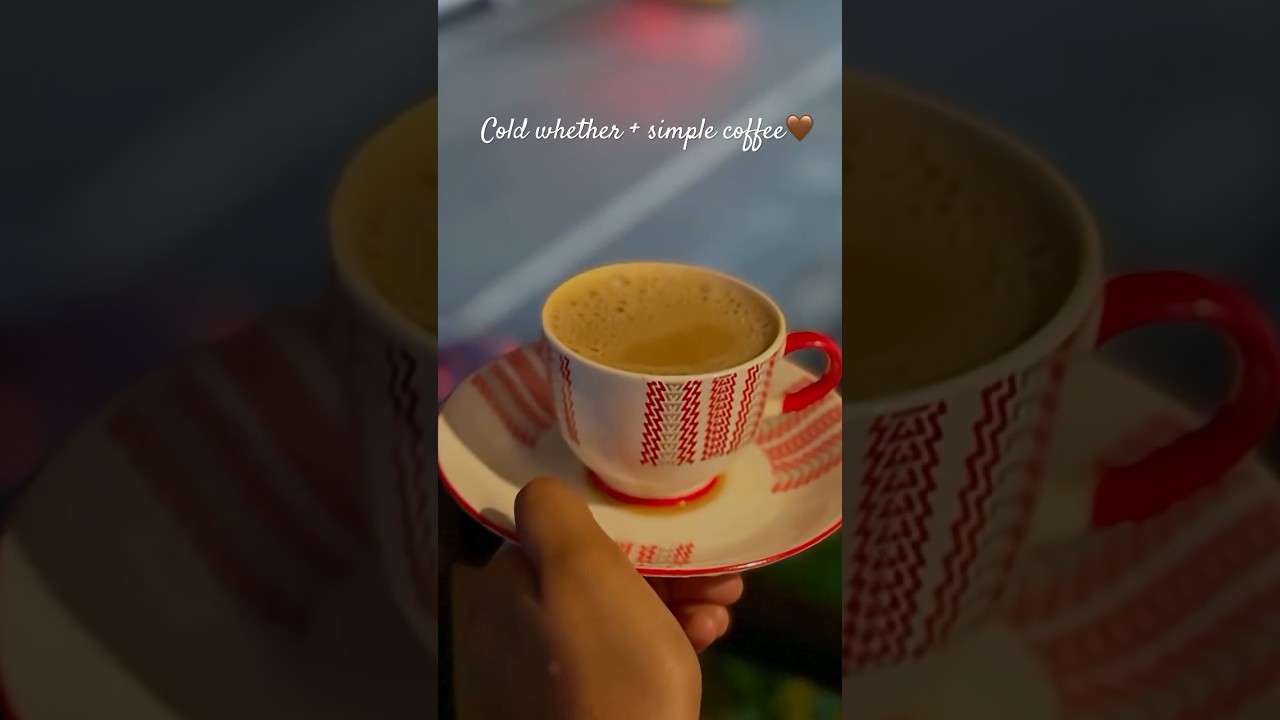 Cold weather + simple coffee = pure bliss ❄️☕️