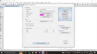 Defining Material Properties, Column Properties.